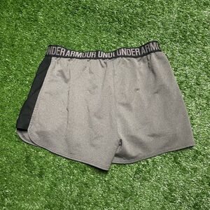 Under Armour Women’s Play Up 3.0 Shorts Medium Black Gray Athletic Training